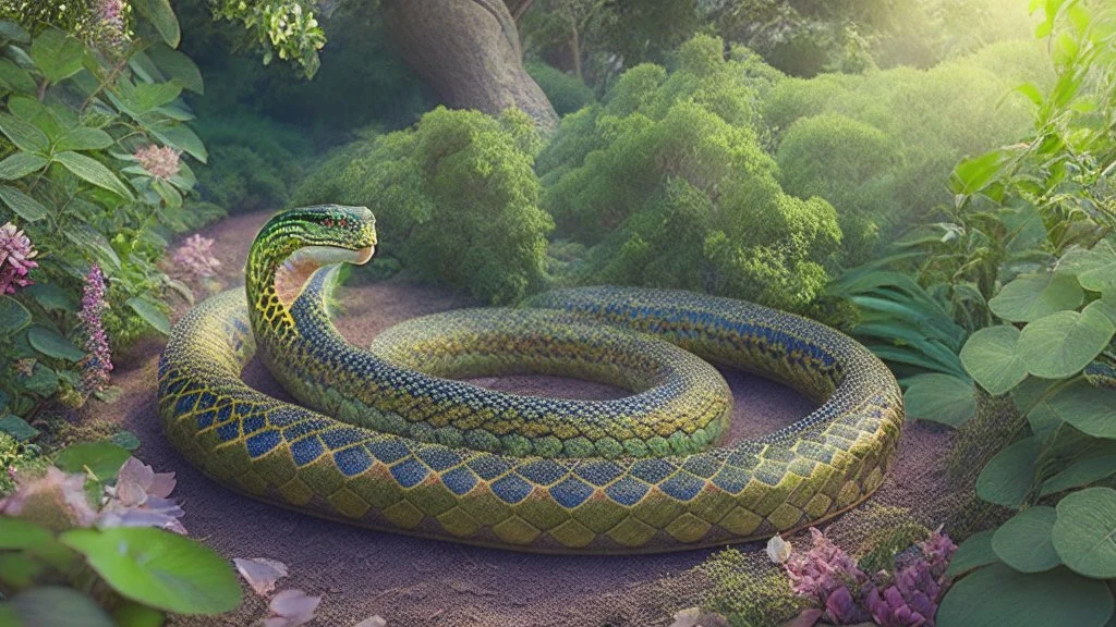 Serpent in the garden