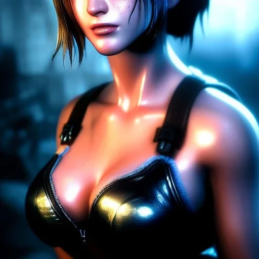 ultra detailed fullbody portrait of Jill Valentine , extremely detailed digital painting, intrincate, extremely detailed face,crystal clear Big eyes, in the style of Simon Bisley, mystical colors , perfectly centered image, perfect composition, rim light, beautiful lighting,8k, stunning scene, raytracing