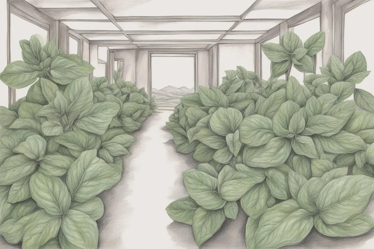 Drawing entitled Aromatic Mint Journey