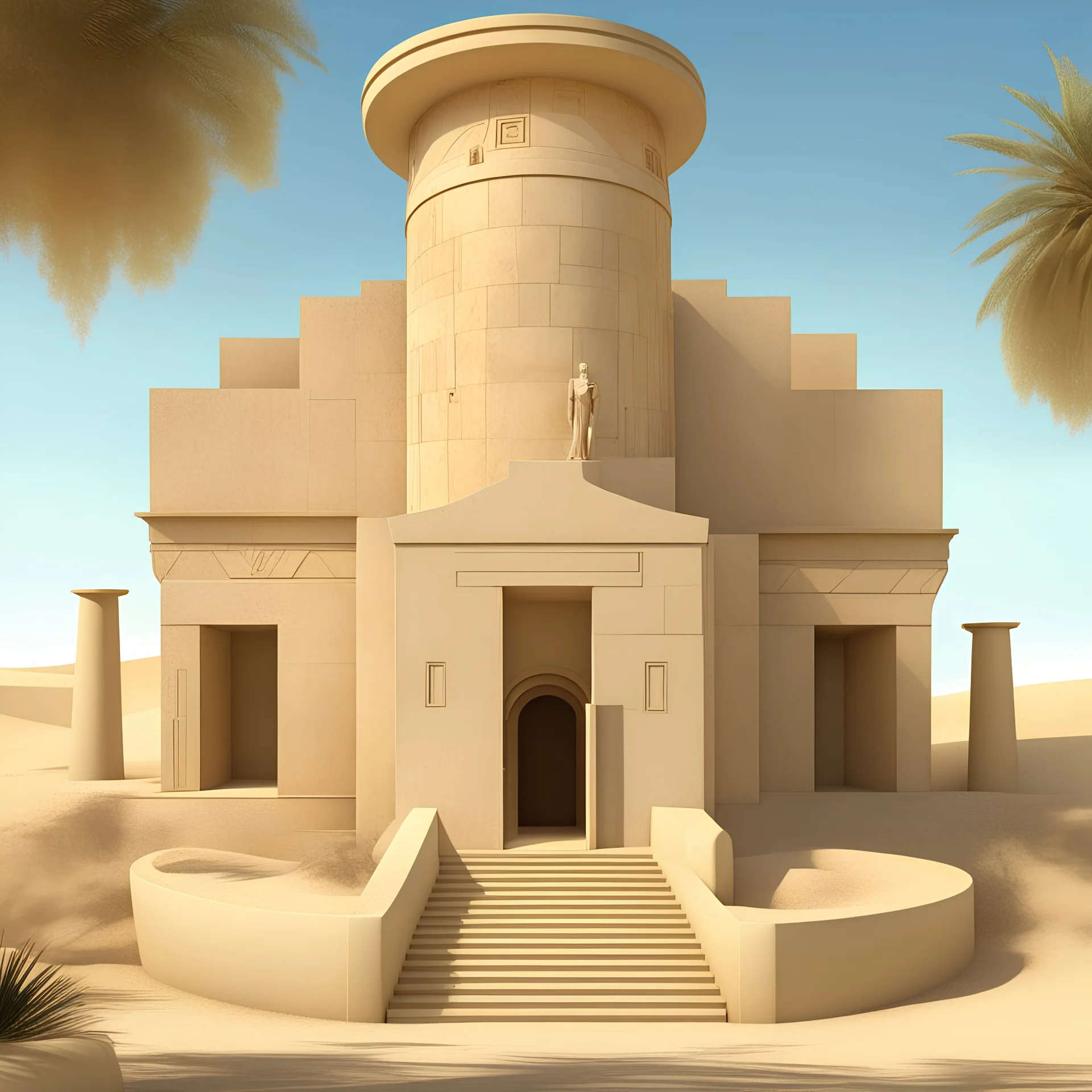 villa for Akhenaten and Nevertiti