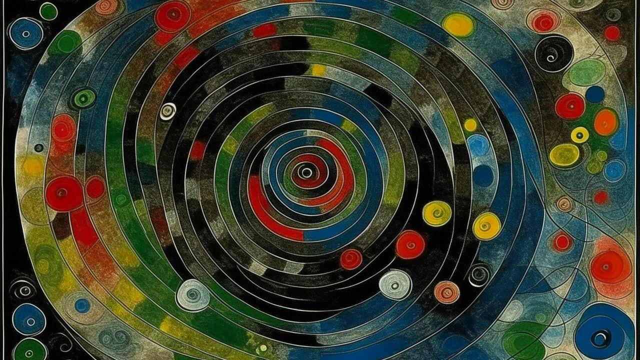 Whirlpools painted by Paul Klee