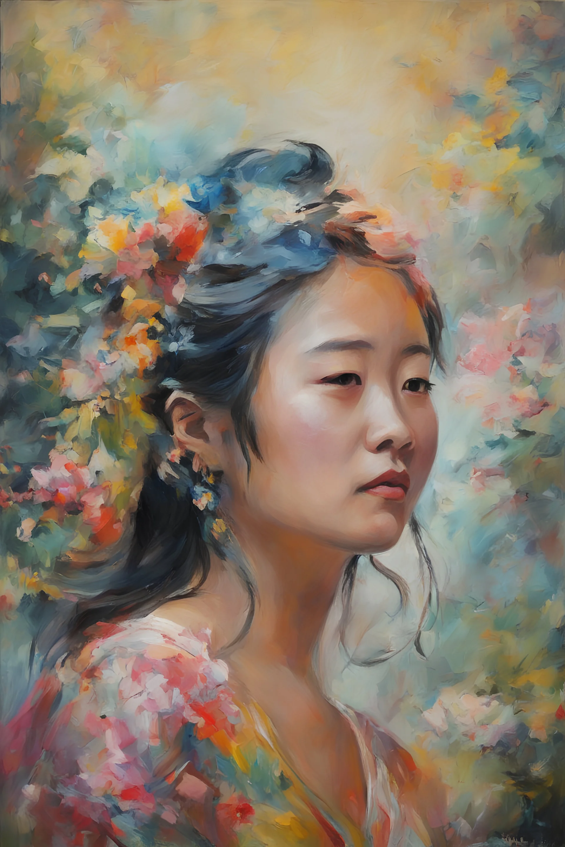 Yong Wang - oil painting by Mina Taur