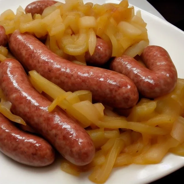 Sausage with onions