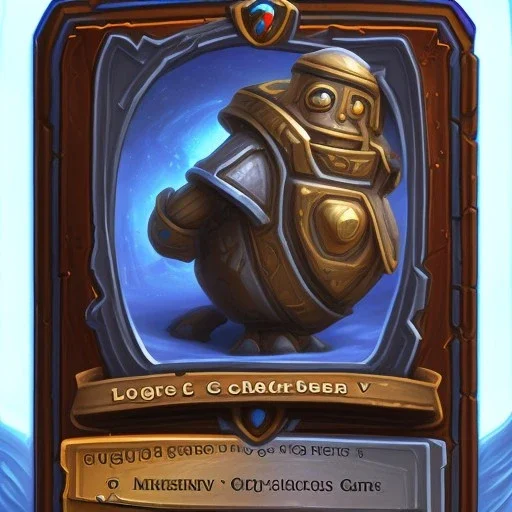 hearthstone card game hyper realistic golem