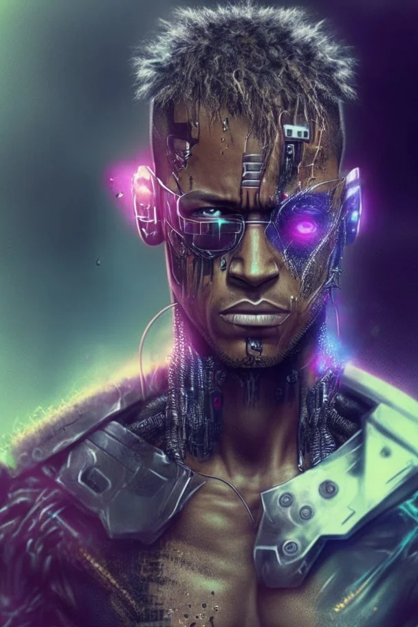 Neymar as a Terminator Cyborg