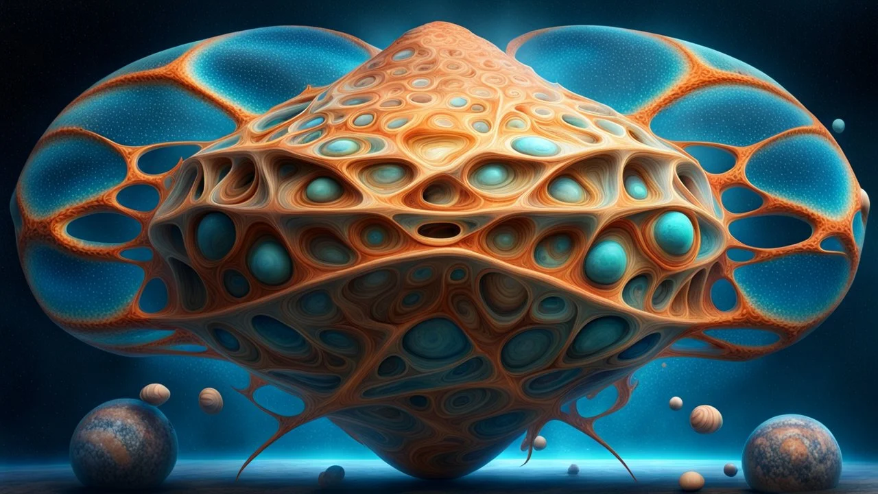 Hypergeometry maldelbrot supradimensional Jupiter ocean life creature intelligent mathematical