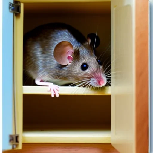 mouse in cupboard