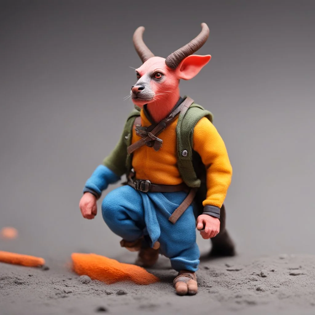 realistic [colorful Clay Animation] live dangerous Satyre