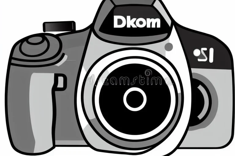 DSLR Camera Photography Vector Vector Illustration