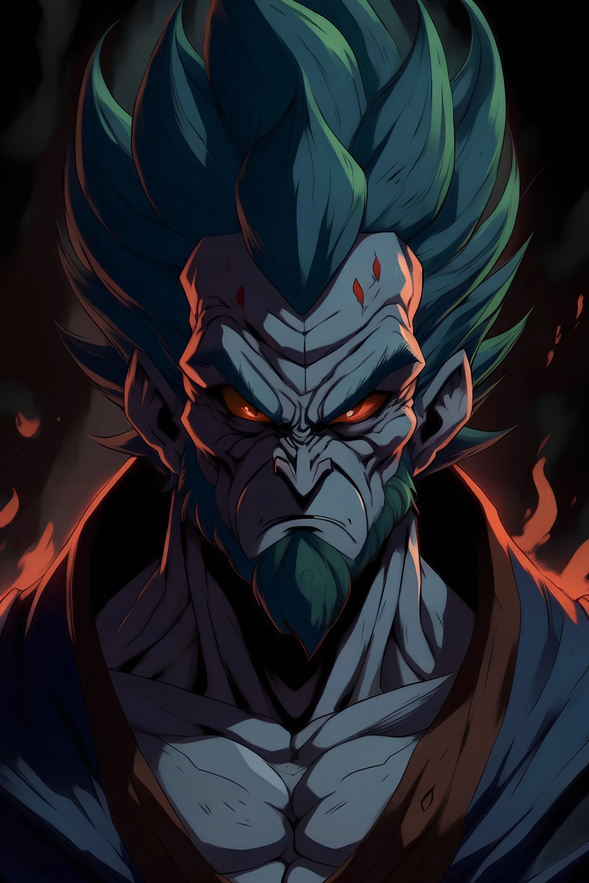 Hades, Dragonball Z demon art style