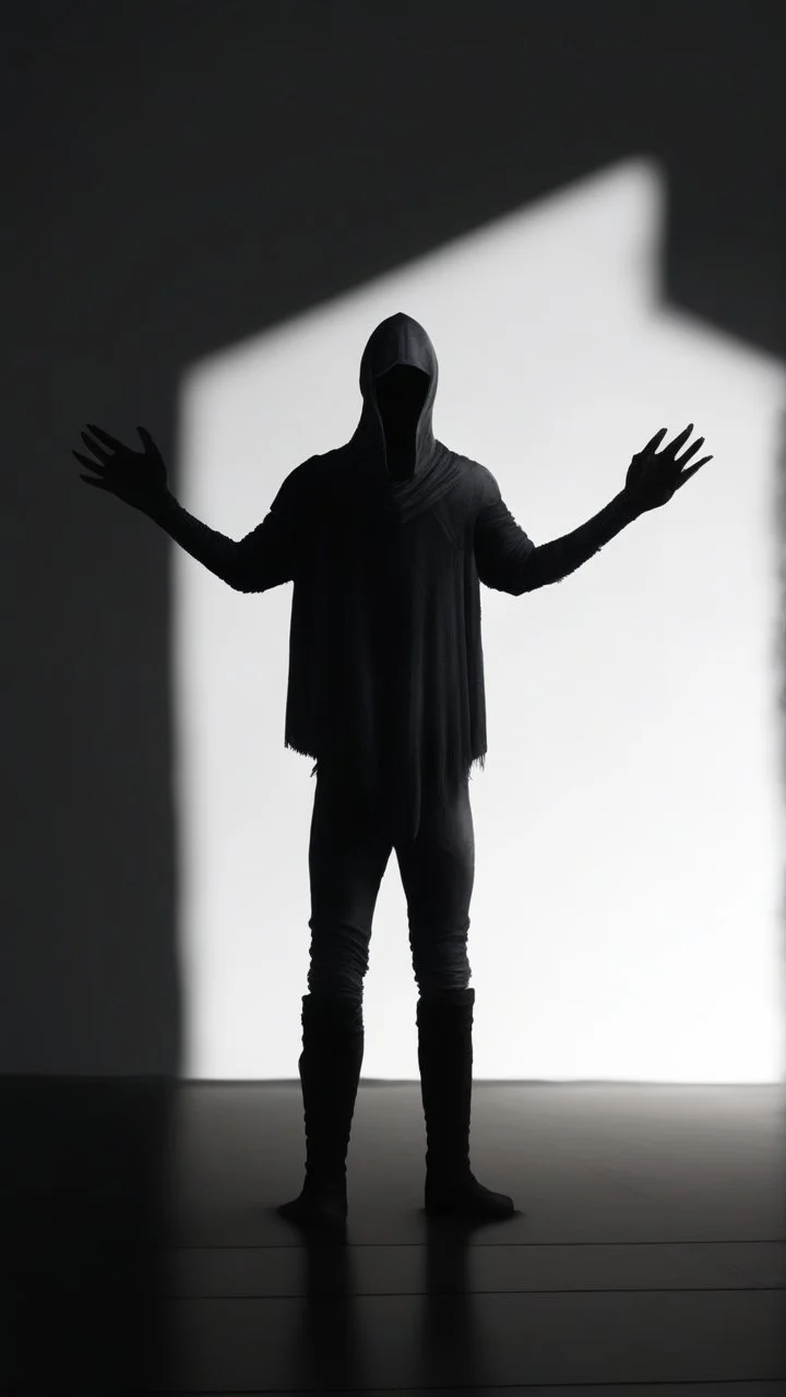 A hyper realistic photo of: Some forgotten realms strong dark skinned draw hooded creature with long white hair wades into a strongly dark grey colour emitting magically radiating and bubbling color pool in an endless windswept level landscape of only sand and grit. photorealistic, bokeh, masterpiece, smooth shading, ultra detailed, high resolution, cinematic, unreal 6, subtle shadows, octane render, 8k, cinema 4d, HDR, dust effect, vivid colors, thin line draw