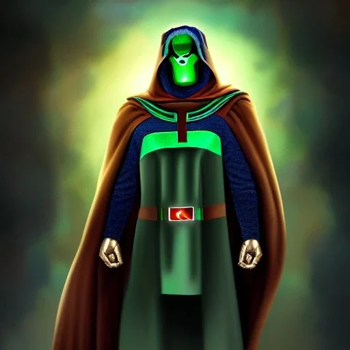 ultra detailed fullbody portrait of Doctor Doom, extremely detailed digital painting, extremely detailed face,crystal clear eyes, in the style of Ken Kelley robert e howard and pablo oliveira and Keith Parkinson , mystical colors, perfectly centered image, perfect composition, rim light, beautiful lighting,8k, stunning scene, raytracing