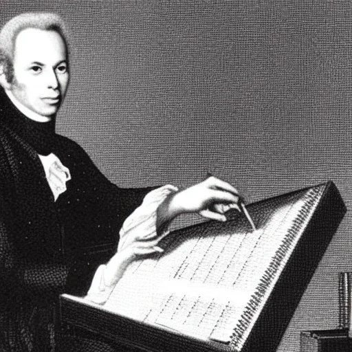 Immanuel Kant playing a Roland Sh101