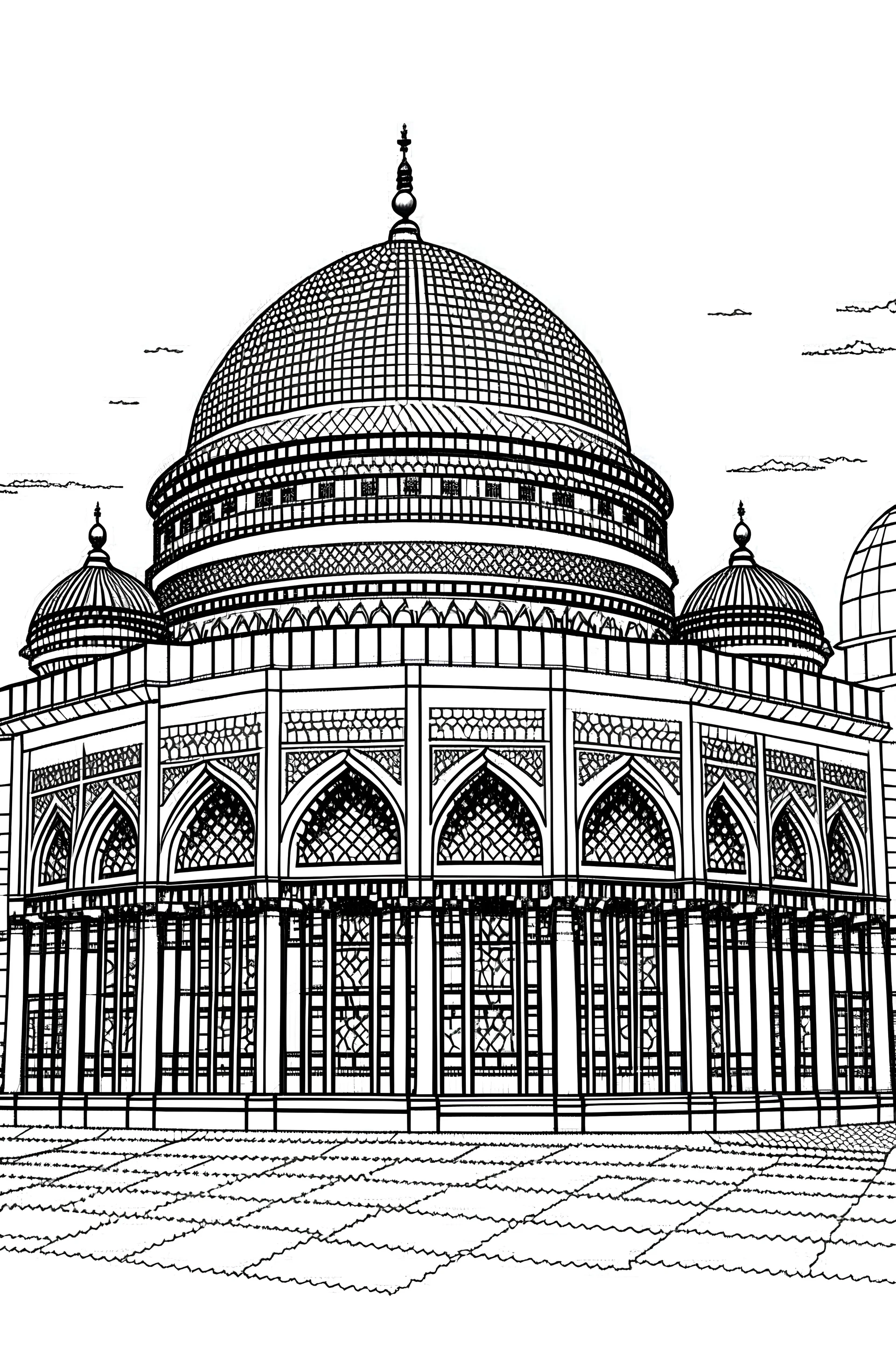 ورقة تلوين، المسجد الأقصى