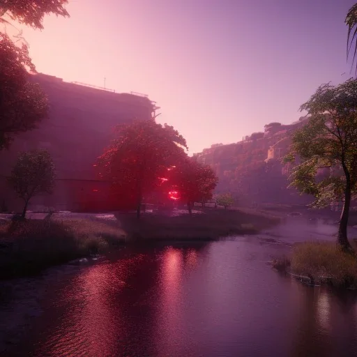 Artemis Tapınağı, unreal engine 5, sunset rainbow