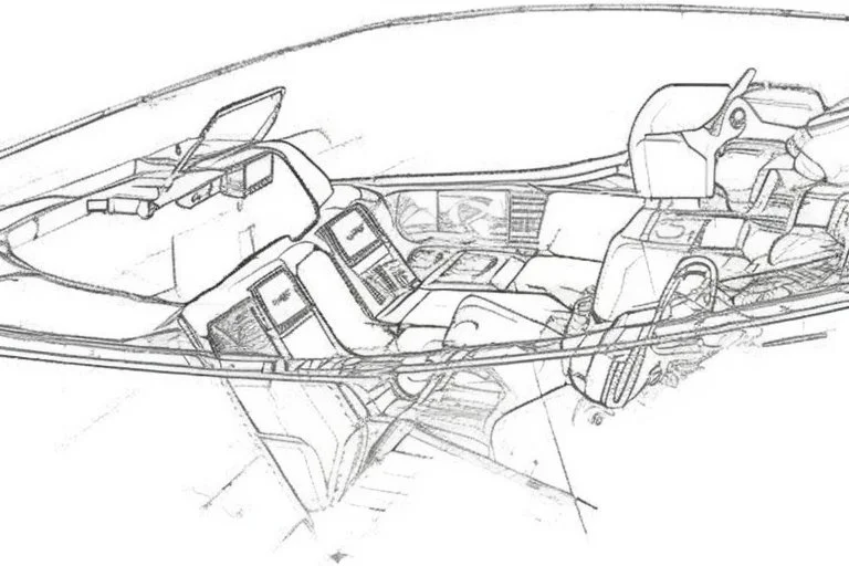 Fighter jet interior