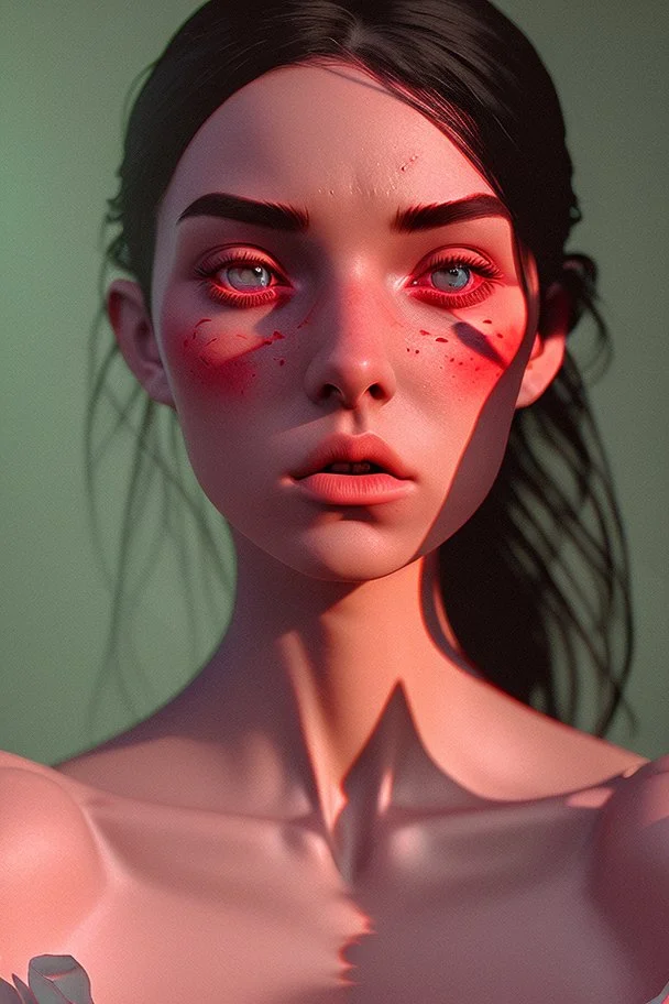 woman and the devil , high delicate defined details, beautiful, atmospheric, matte, 3 d 8 k octane rendered, sharp focus, illustration, high detail, ultra realistic, highly saturated colors