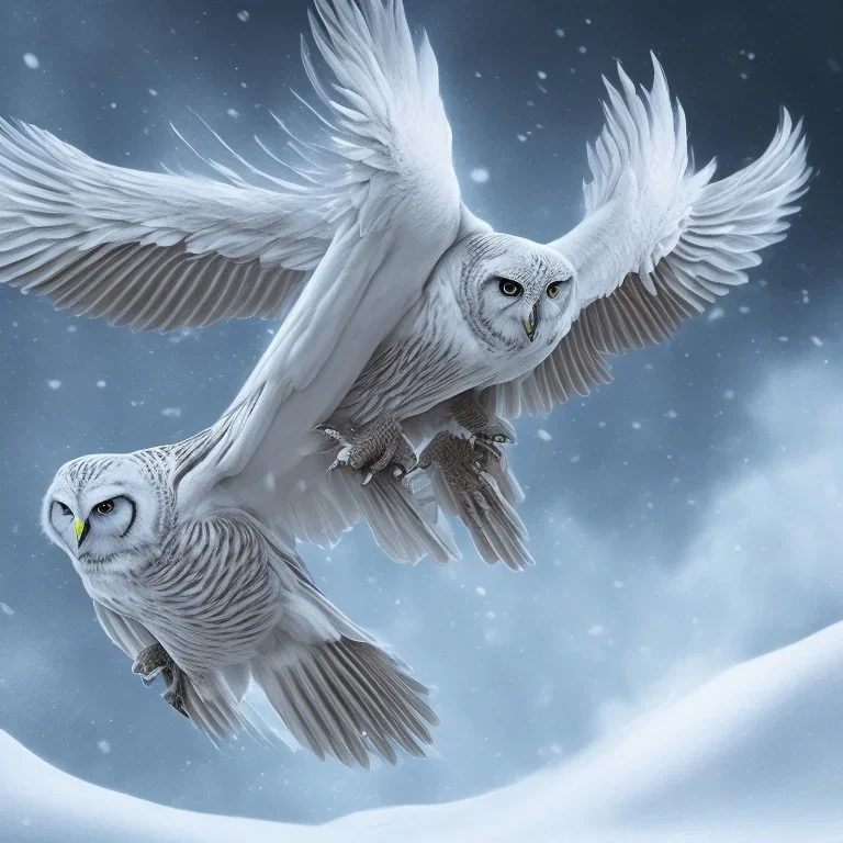 snow OWL wings