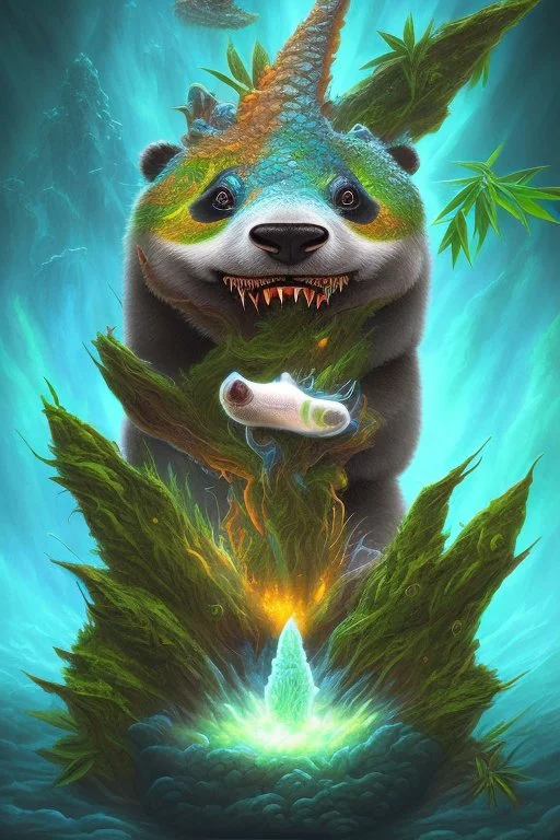 Dragon cannabis panda volcano shark