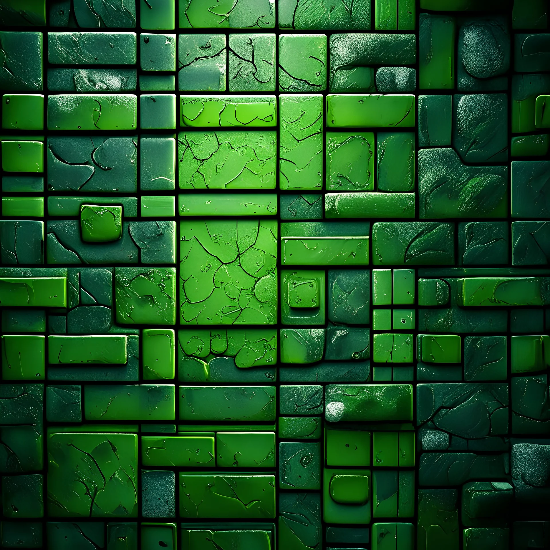 Tile Electricity wall texture pattern green light