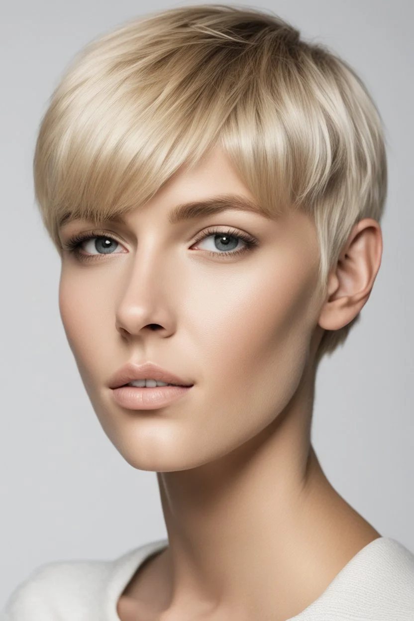 blond Pixie-Cut,