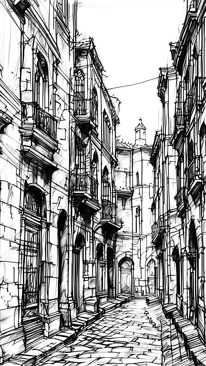 Fine line draw style