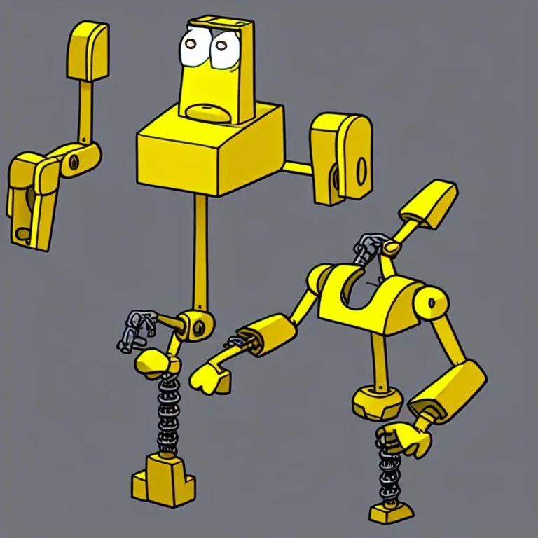 Clamps character, he's the cartoon robot from Futurama with clamps instead of hands