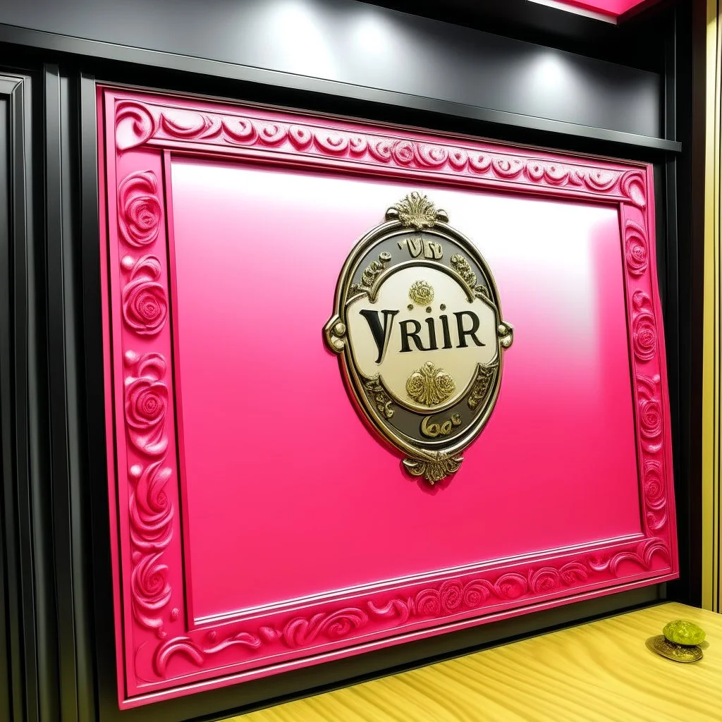 placa rosa vip de un club