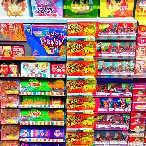 vary colorful kmart japan anime pocky a lot of from tap view with white floors whole store