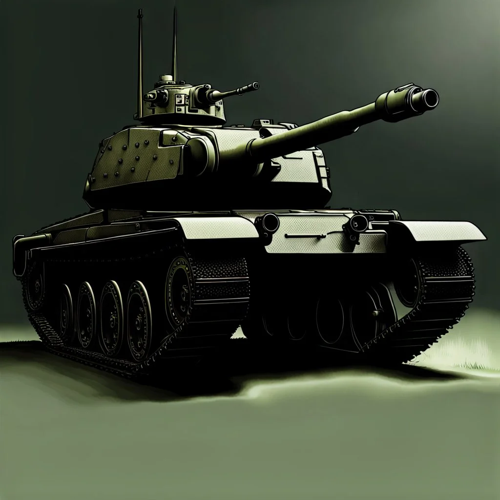 How large can the treads be on a tank?