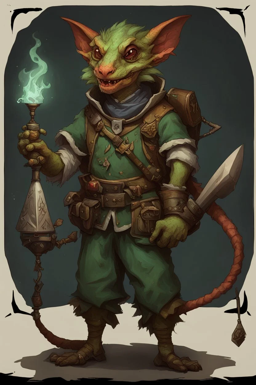 a kobold artificer from dnd