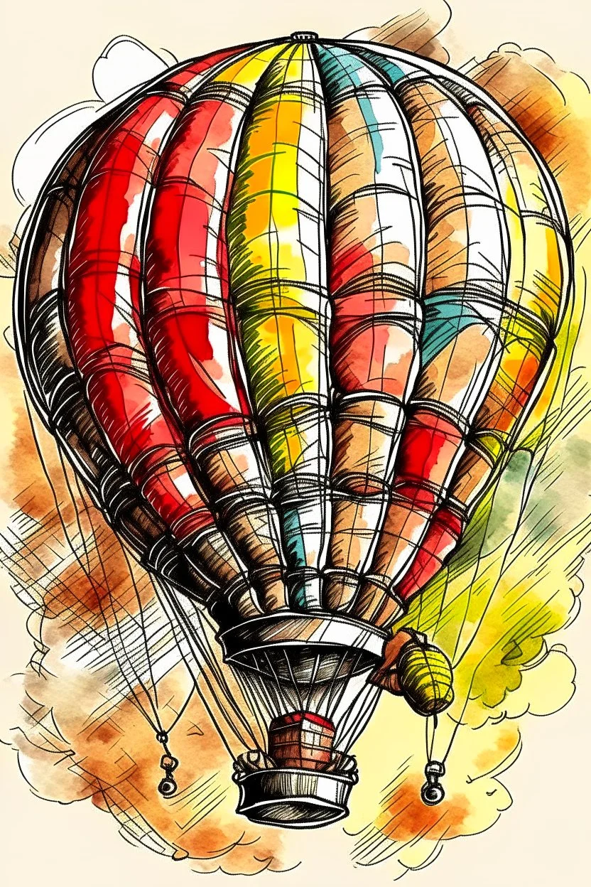 Hot Air Balloon step-by-step tutorial. | Hot air balloon drawing, Easy  drawings for kids, Drawing images for kids