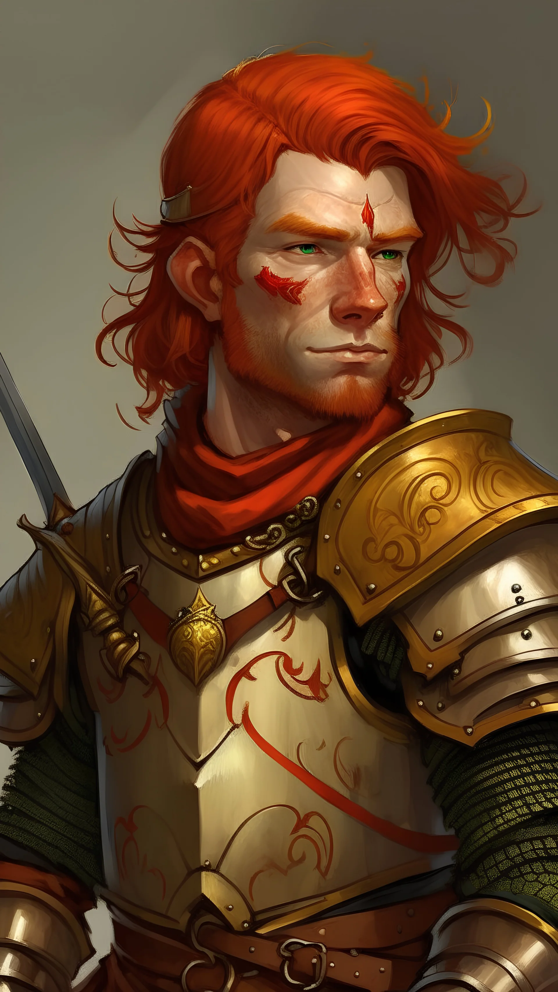a red head todeler Knight
