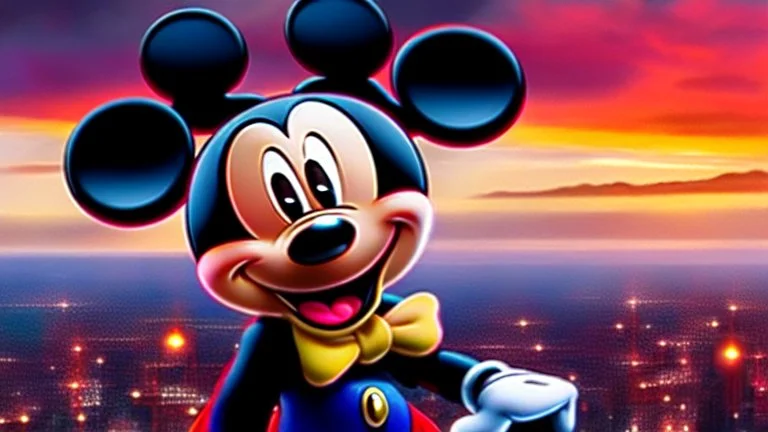 a spider mickey mouse hybrid, photorealism, movie screen capture, horror, sci-fi, retrofuturism, evil, demon-like