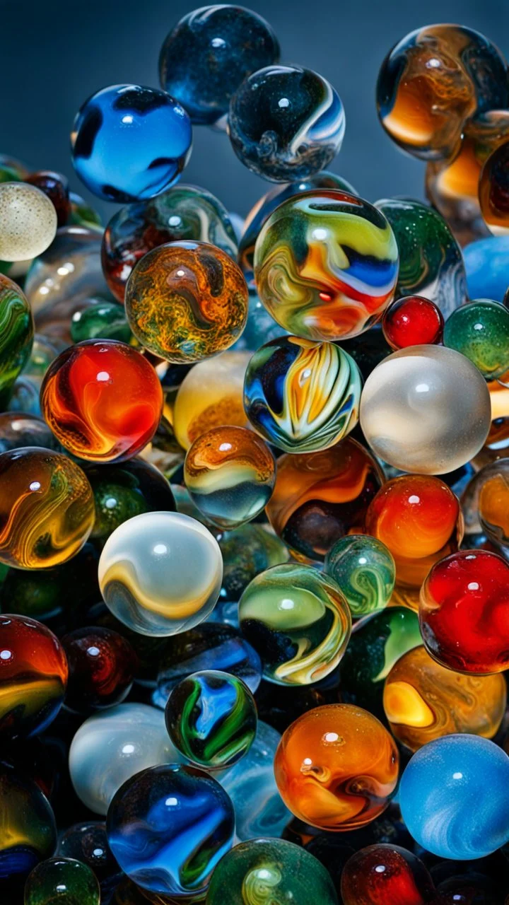 a pile of glass marbles, extremely detailed, realistic shapes, colorul, 90s nostalgia, stunning, amber, shiny, colorful, ultra detailed, perfect photo