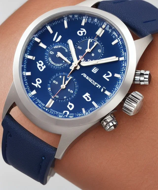 wristwatch chronograph deepblue