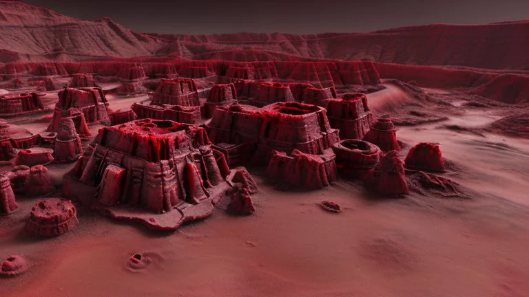 blood red dessert crimson corruption hell wastelands battlemap