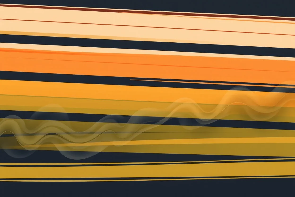 background of energetic and masculine colored horizontal stipes and wedges, smoke trail across(bottom and then up left), as a simple vector