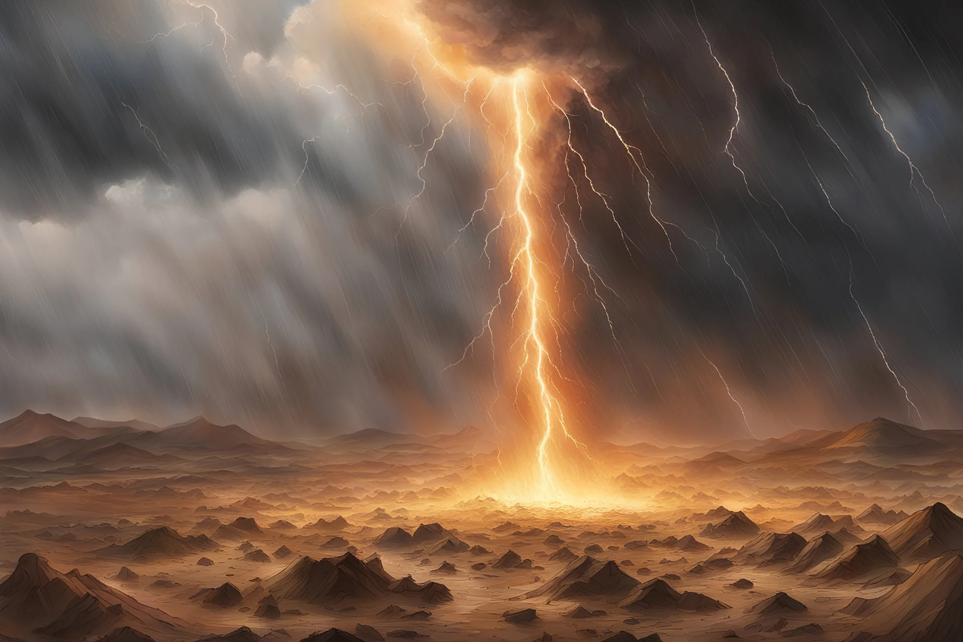 and the Lord sent thunder and hail, and fire darted to the ground. Thus the Lord rained hail on the land of Egypt.This hail and the fire mingled with it were so very heavy, there was none like it in all the land of Egypt since it became a nation and throughout the whole land of Egypt it struck both man and cattle and every herb of the field, and broke every tree of the field