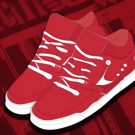 Design your dream pair of sneakers using our custom tool, red skin