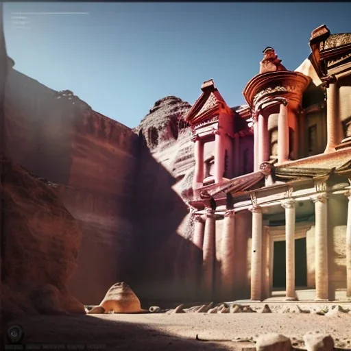 Petra + Ürdün, photo realistic, unreal engine