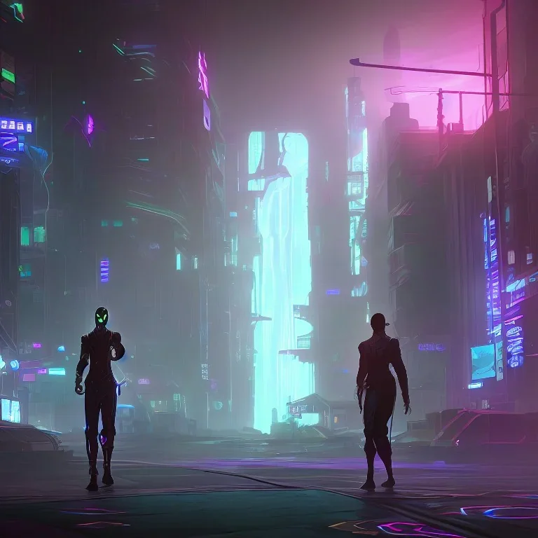 quarto de jogos, homem no computador, cyberpunk