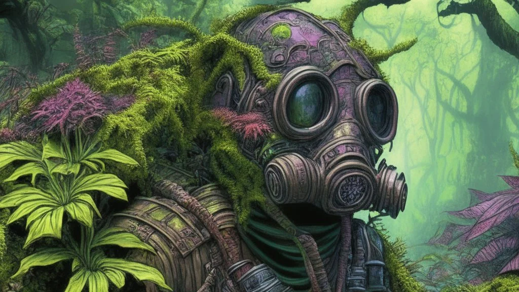 Overgrown gasmask
