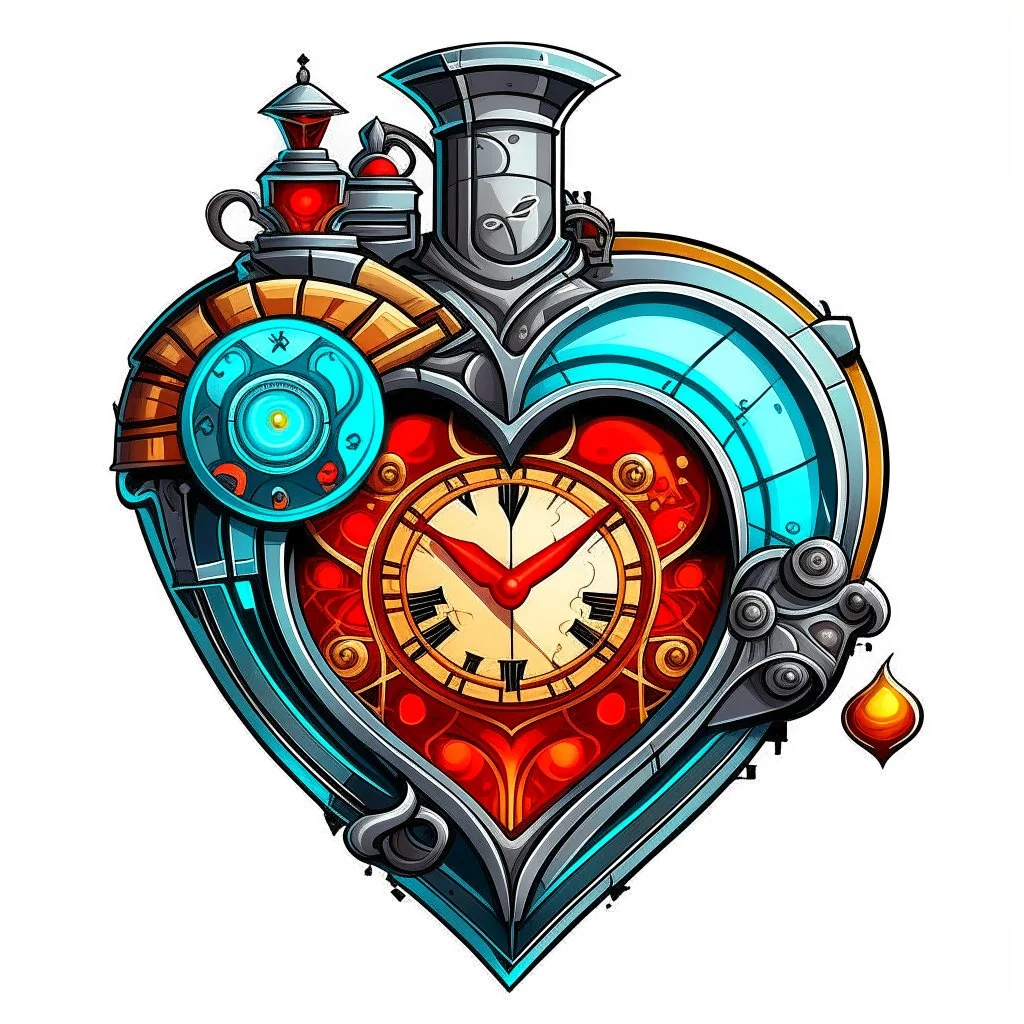 Heart of a time machine icon