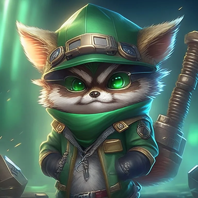Teemo from League of Legends, as an elite cybersecurity professional