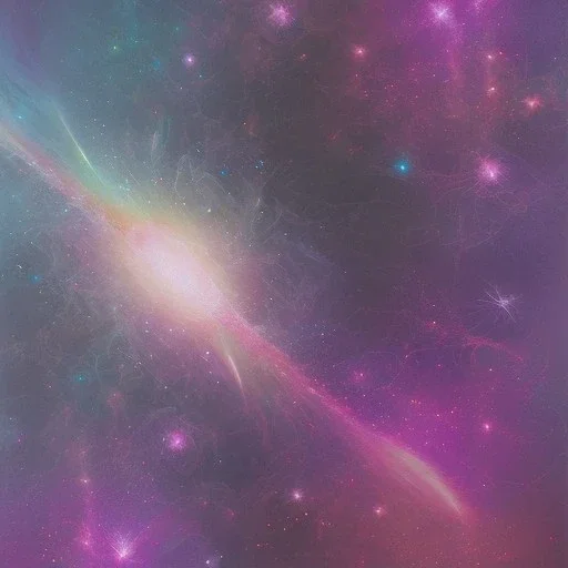 exploding star in soft pastel colors, intricate,