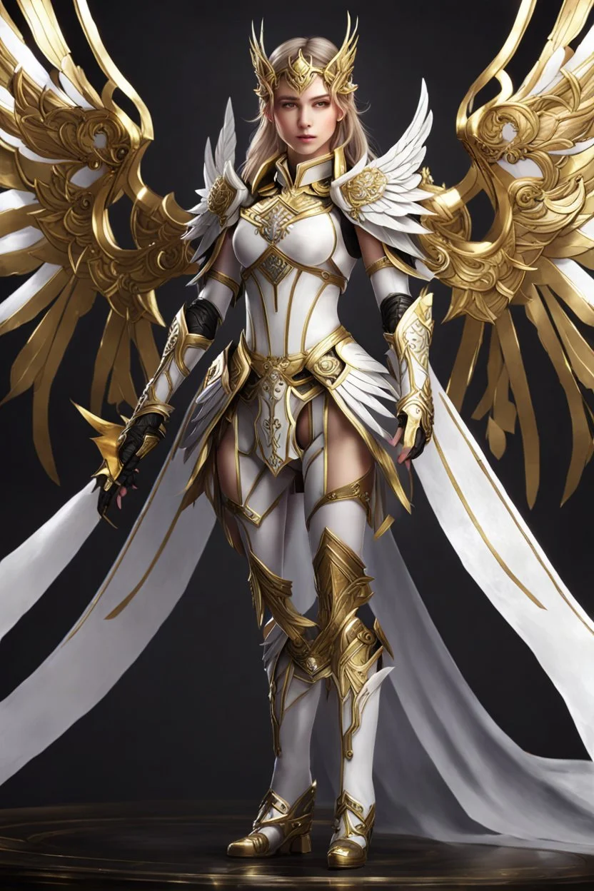 Realistic photography,front_view, Beautiful super model European girl dressing Angel Queen, silver wings,looking at viewer,traditional dress ornaments mechanical armor china warframe traditional, intricate armor, delicate golden shine bright filigree, intricate filigree, black metalic parts, detailed part, jewelry diamonds,dynamic pose,abstrac background, dynamic lighting, epic fantasy concept art by noah bradley