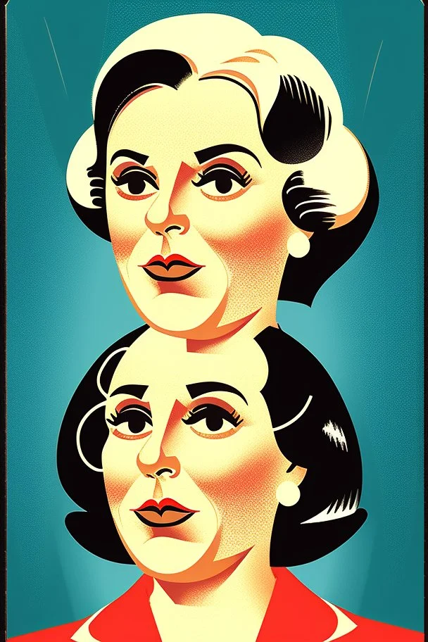 retro portrait of a female politician