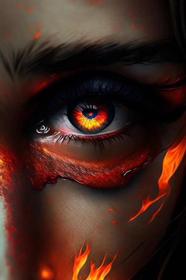 fiery eyes