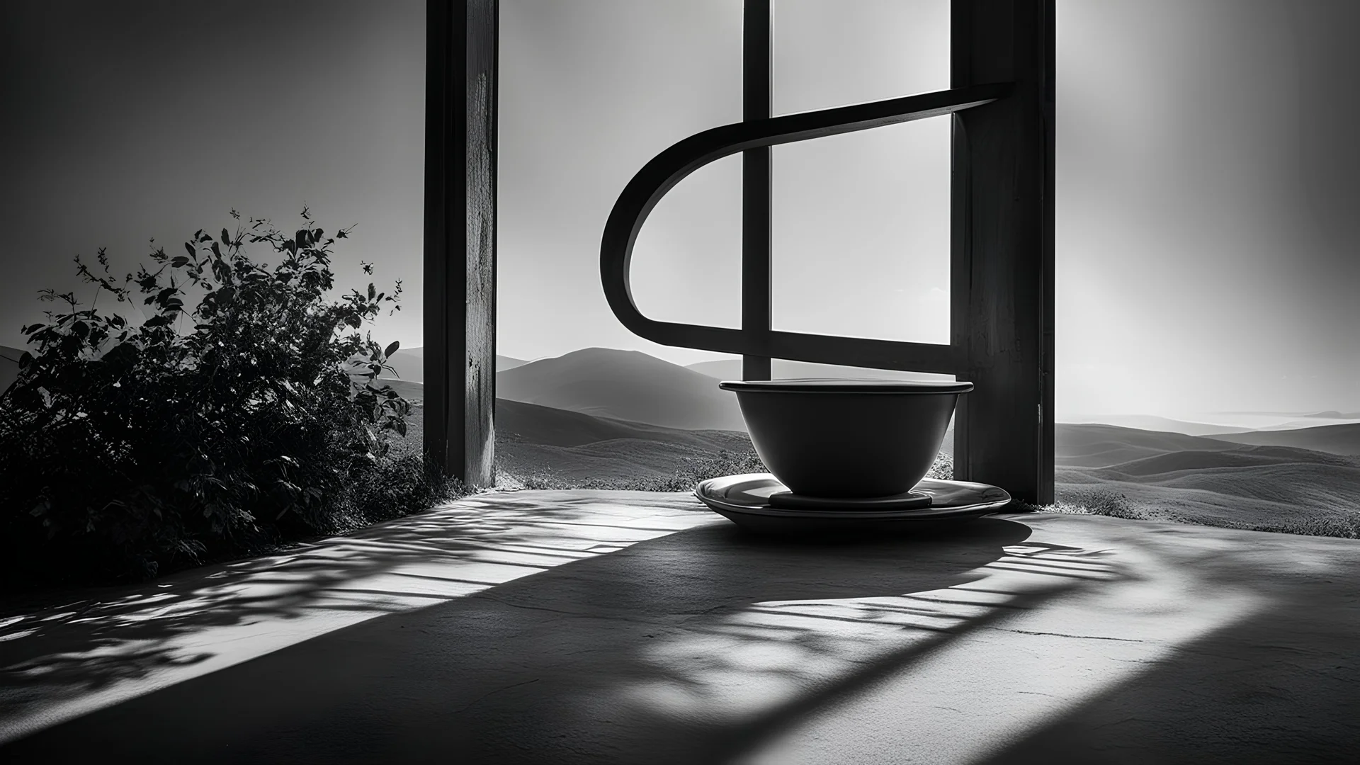 Capture the ethereal dance of light and shadow in a stunning monochromatic photograph with selective color details, revealing the hidden poetry of everyday objects.